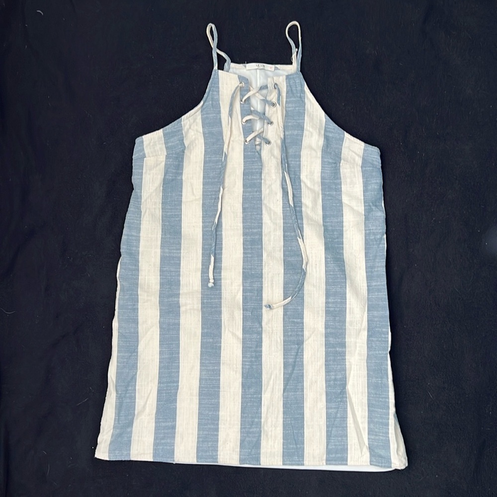 Le Lis Stripped Mini Dress (size L)